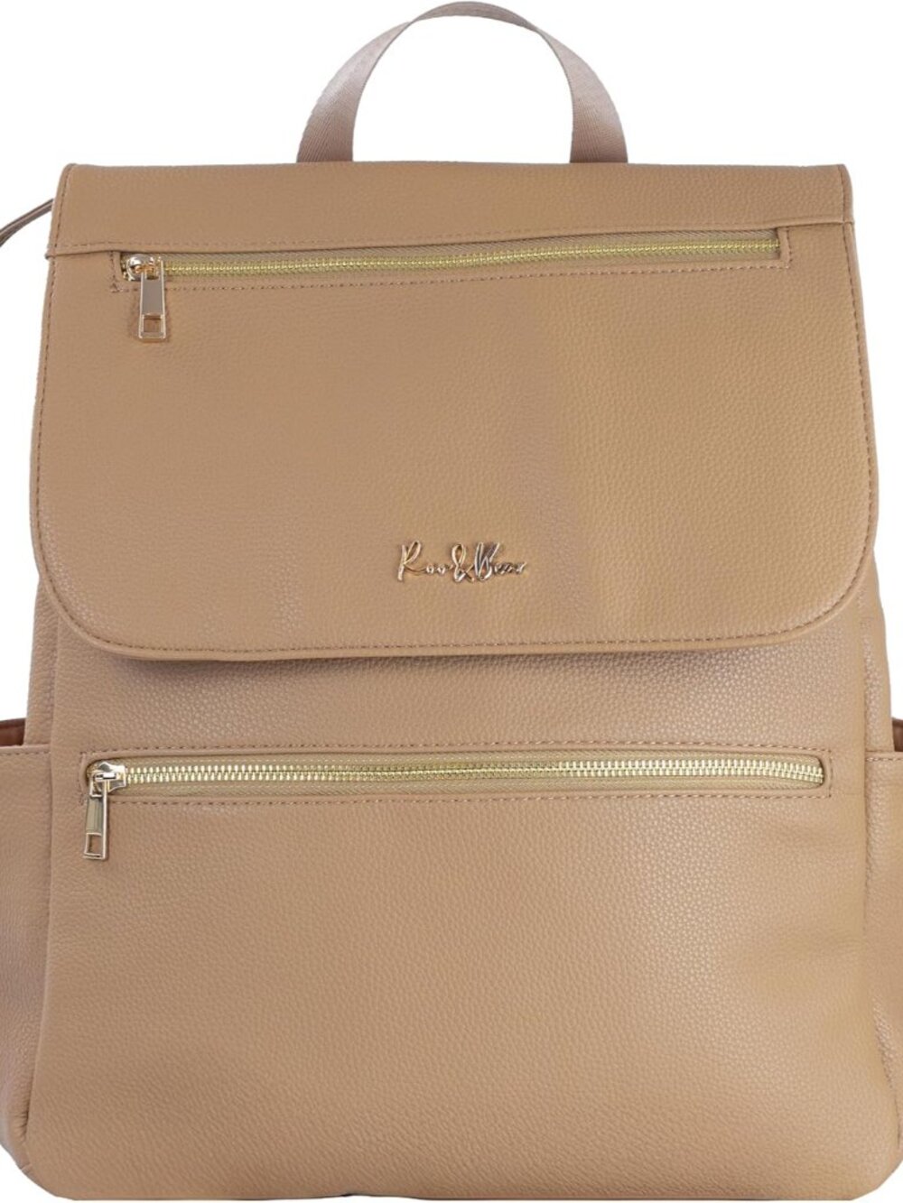 Premium Vegan Leather Diaper Bag Backpack – Large Designer Baby Bag, Stylish Dia